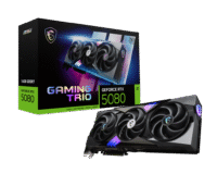 Placa de Vídeo RTX 5080 16GB Gaming Trio OC MSI NVIDIA GeForce, GDDR7, DLSS, Ray Tracing