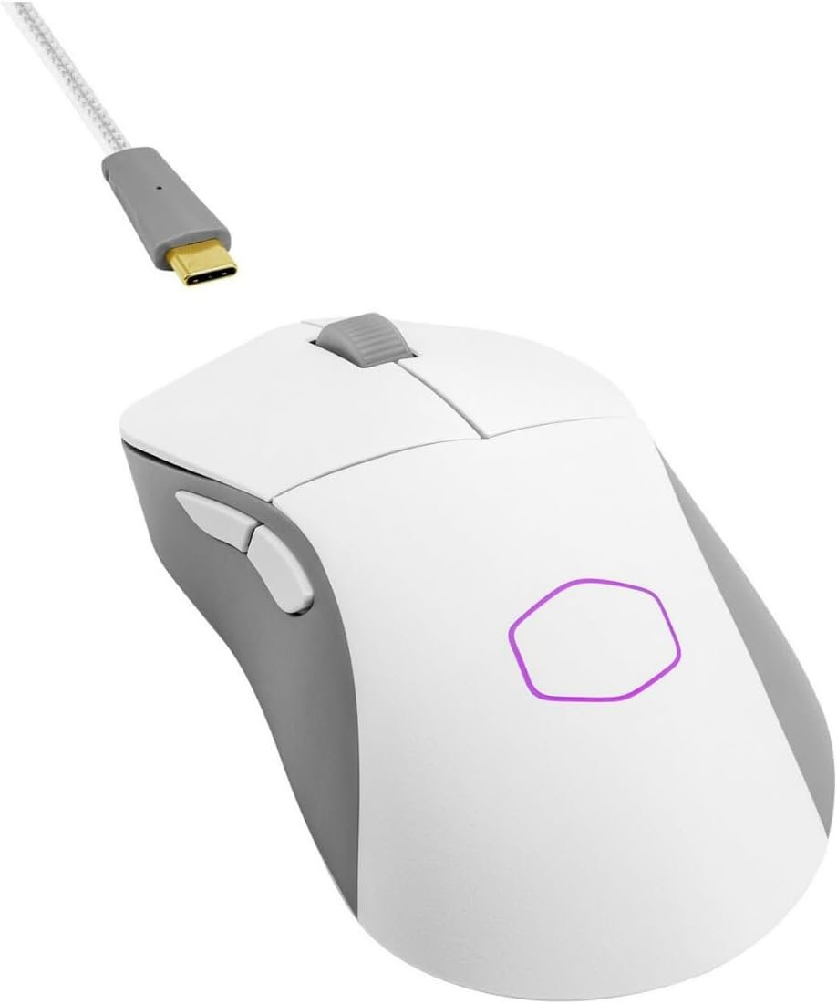 Mouse Gamer Sem Fio Cooler Master MM731, Branco Fosco, 19000 DPI - MM-731-WWOH1 - Imagem 2