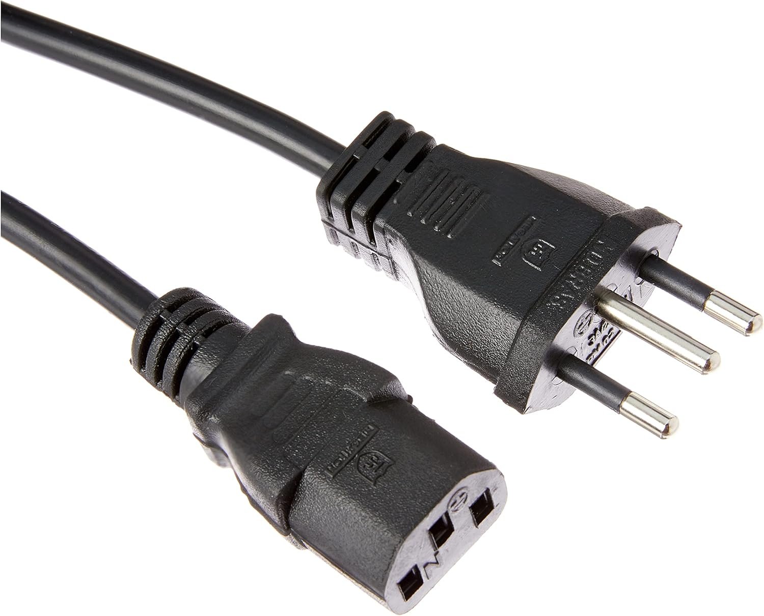 Cabo de Força, Tripolar, Bitola 0,75mm, 10A, 250v, Preto, 3 Metros - 3MAC13