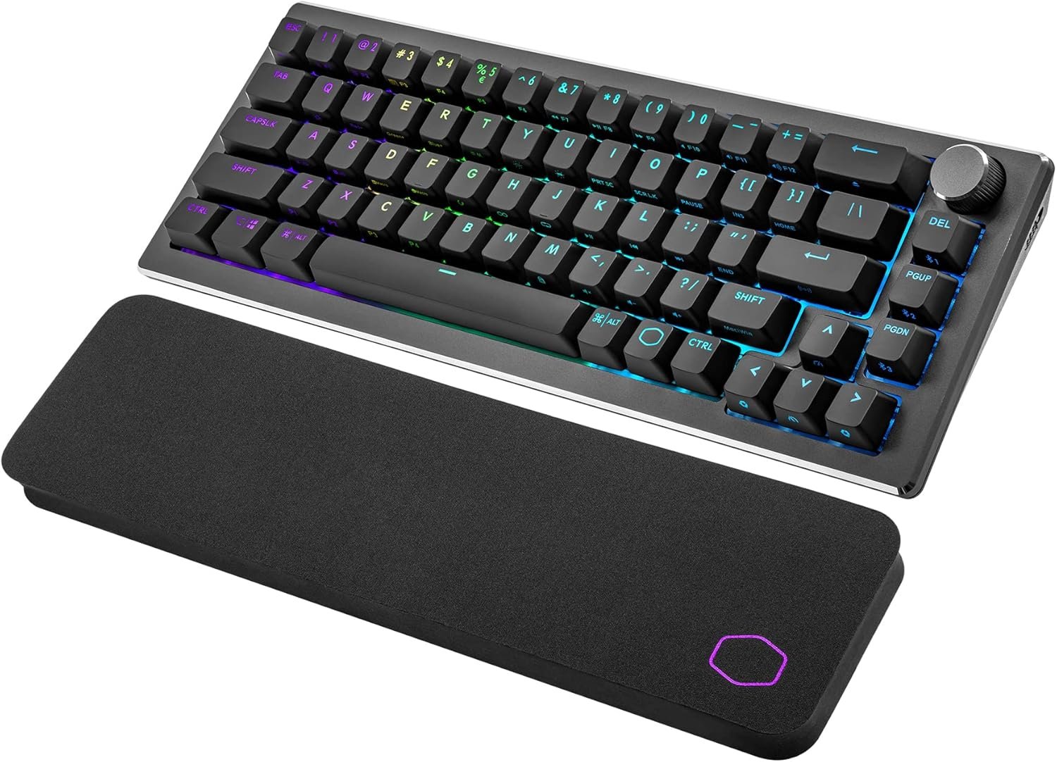 Teclado Sem fio Gamer Cooler Master CK721, 65%, Cinza/Preto, Switch Azul (Clicky) , Wifi e Bluethooth - CK-721-GKTL1-US - Imagem 2