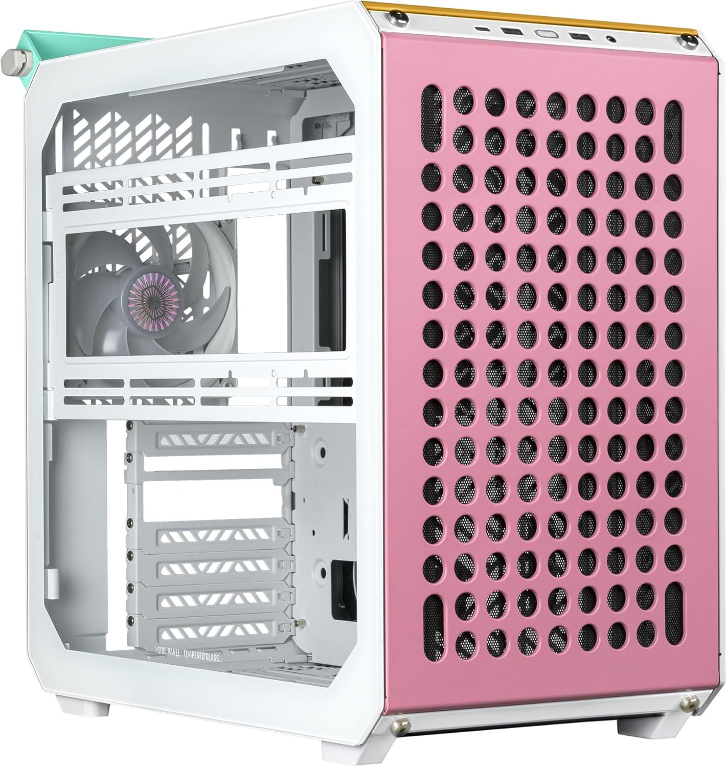 Gabinete Cooler Master QUBE 500 Flatpack Macaron Edition, ATX, Modular, Lateral Vidro, Extreme Airflow - Q500-DGNN-S00 - Imagem 4