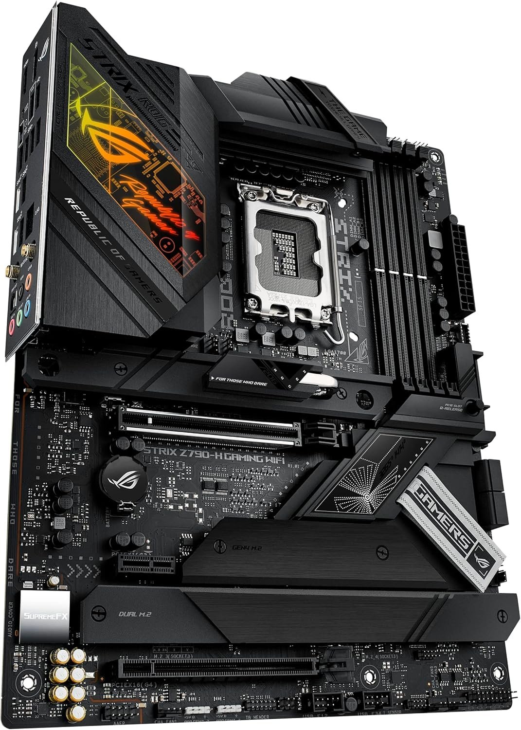 Placa Mãe Asus ROG STRIX Z790-H GAMING Wifi e Bluetooth, LGA1700, DDR5, HDMI, M.2, USB 3.2 - Imagem 2