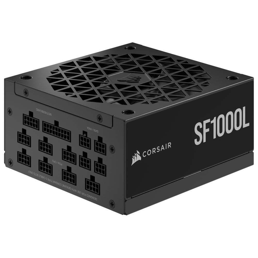 Fonte SFX 1000W Corsair SF-L Series SF1000L, 80 Plus Gold, Full Modular, ATX 3.0 PCIE 5.0, Preto - CP-9020246-WW - Imagem 5