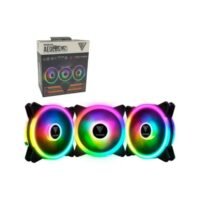 Kit Fan com 3 Unidades Gamdias AEOLUS  LITE, RGB, 120mm, Hidráulico, 1200RPM - M2-1203