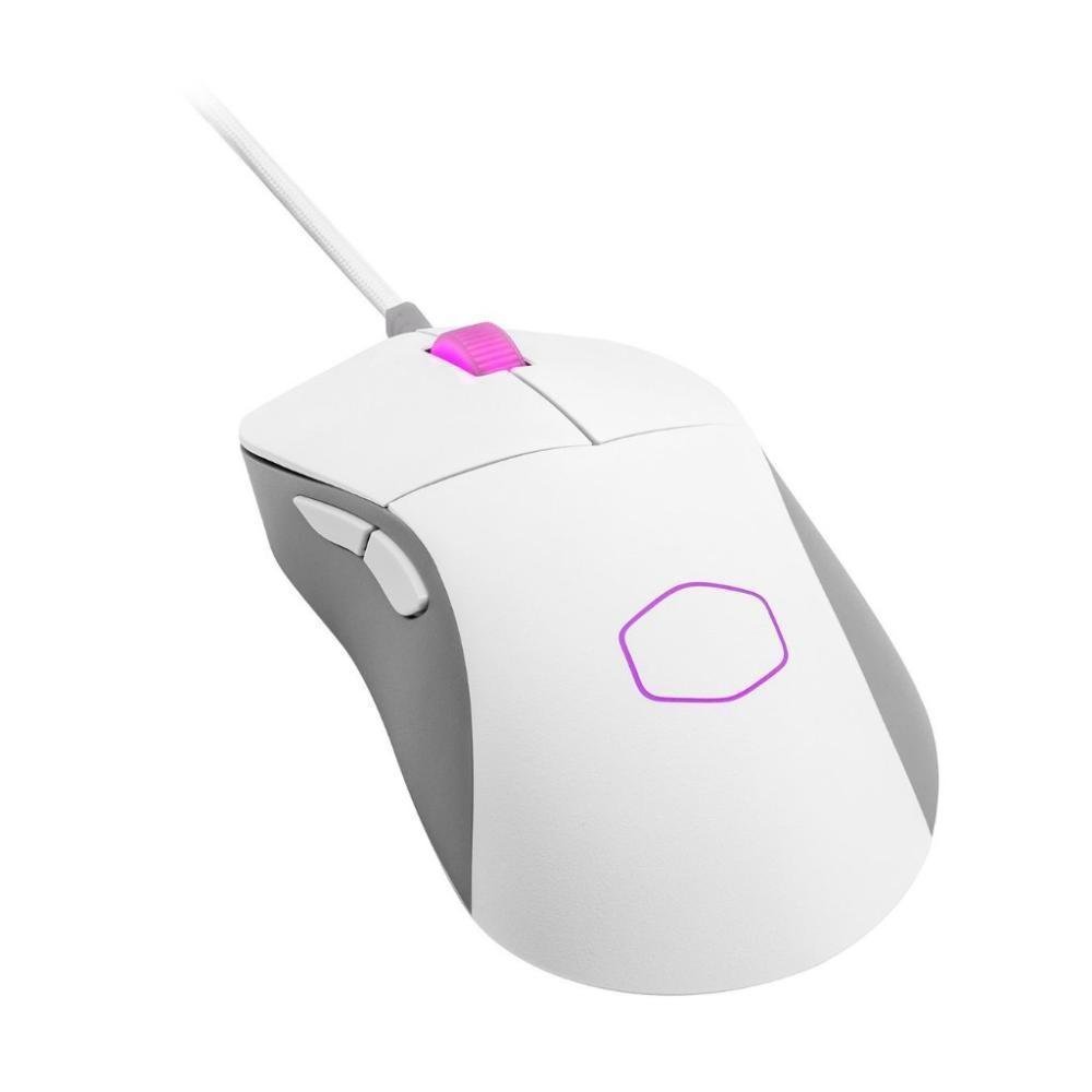 Mouse Gamer Cooler Master MM730, RGB, 16000DPI, 6 Botoes, Comutadores ópticos, Branco - MM-730-WWOL1