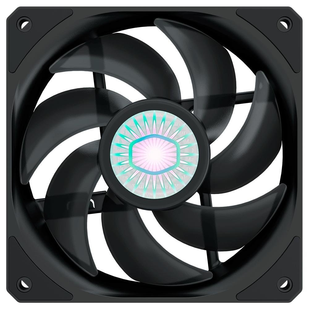 Ventoinha para Gabinete Cooler Master, SickleFlow, Preto, 120mm, 62 CFM, 27 dBA e 1800RPM - MFX-B2NN-18NPK-R1
