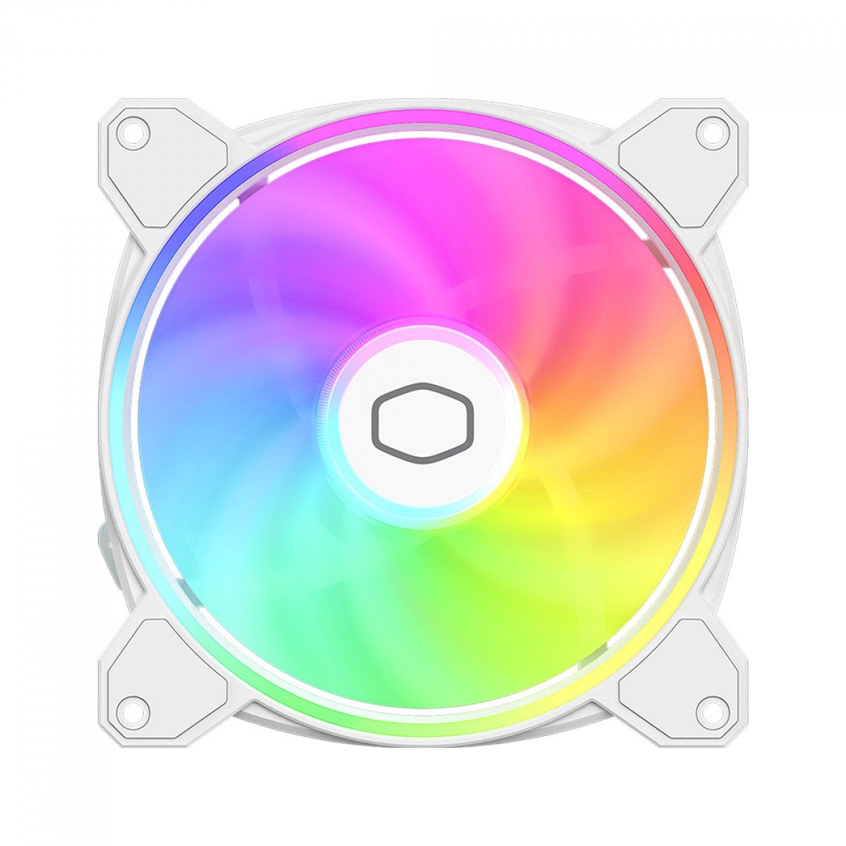 Cooler para Gabinete Cooler Master MasterFan MF140 HALO 2, 140mm, ARGB, Branca - MFL-B4DW-16NP2-R2 - Imagem 2