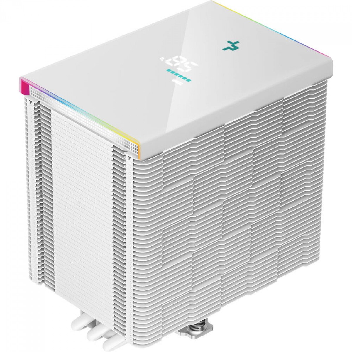 Cooler para Processador DeepCool AK500 DIGITAL Branco, ARGB, 120mm, Intel-AMD, R-AK500-WHADMN-G - Imagem 2