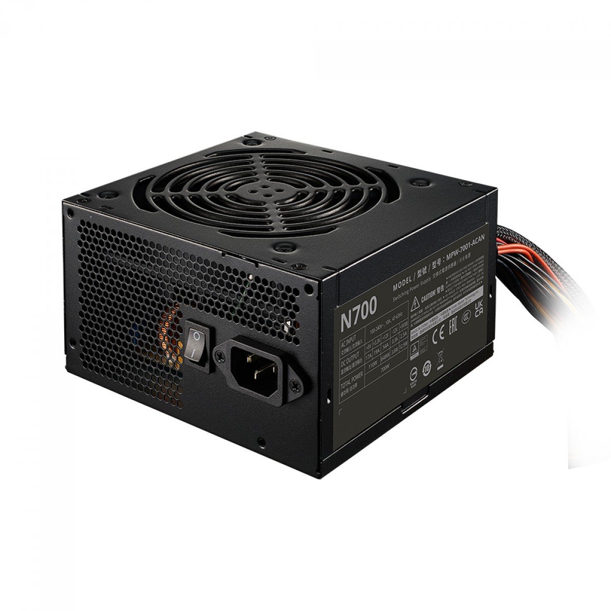 Fonte Cooler Master Elite NEX N700, 700W, PFC Ativo, Preta - MPW-7001-ACAN-BBR - Imagem 3