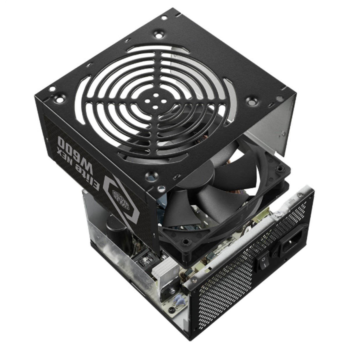 Fonte Cooler Master Elite NEX W600, 600W, PFC Ativo, 80 Plus White, Preta - MPW-6001-ACAW-BB1 - Imagem 5