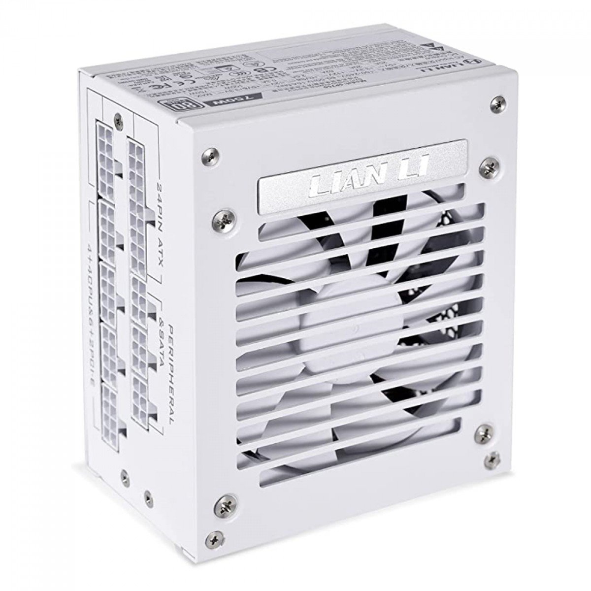 Fonte 750W SFX Branca Lian Li 80 Plus Gold, PFC Ativo, Full Modular - SP750