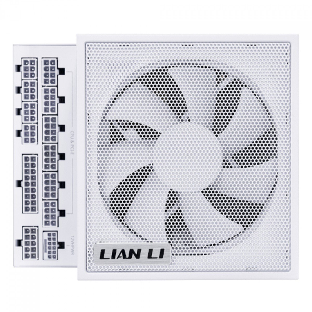 Fonte Lian Li Branca EDGE 1000W , 80 Plus Platinum, ATX 3.1, PCIE 5.1, PFC Ativo, Full Modular, Branco, Com Hub USB - Imagem 2