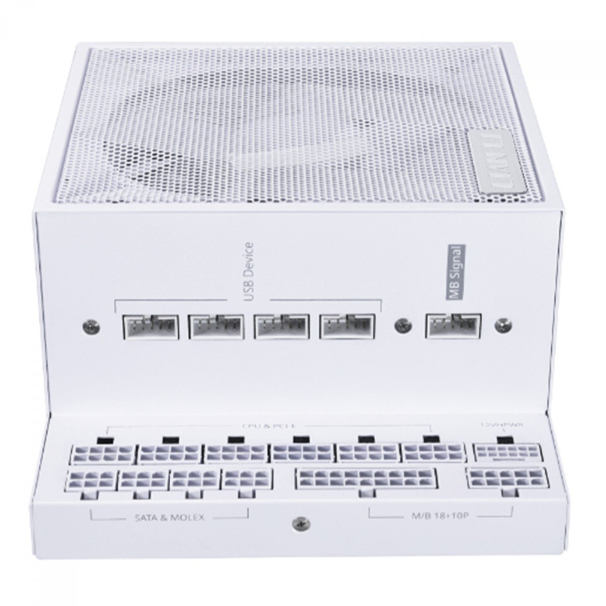 Fonte Lian Li Branca EDGE 1000W , 80 Plus Platinum, ATX 3.1, PCIE 5.1, PFC Ativo, Full Modular, Branco, Com Hub USB