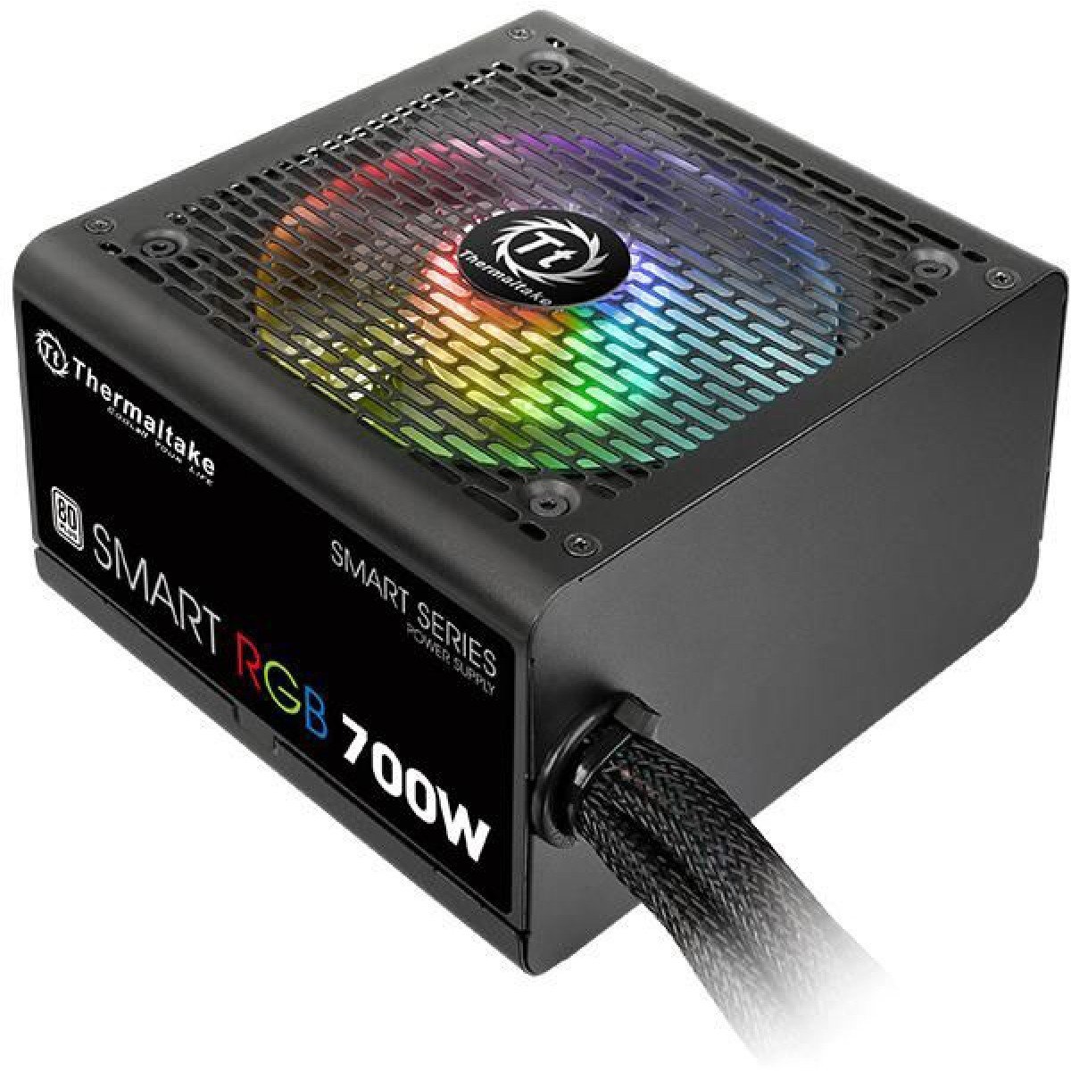 Fonte Thermaltake Smart Series RGB 700W, 80 Plus white, PFC Ativo, PS-SPR-0700NHFAWB-1 - Imagem 6