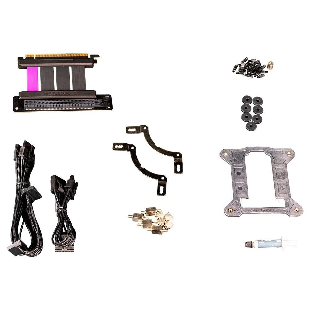 Gabinete Mini ITX NR200P Max Cooler Master, incluso Fonte 850W, WaterCooler e Riser, Cinza/Preto - NR200P-MCNN85-SL0 - Imagem 5