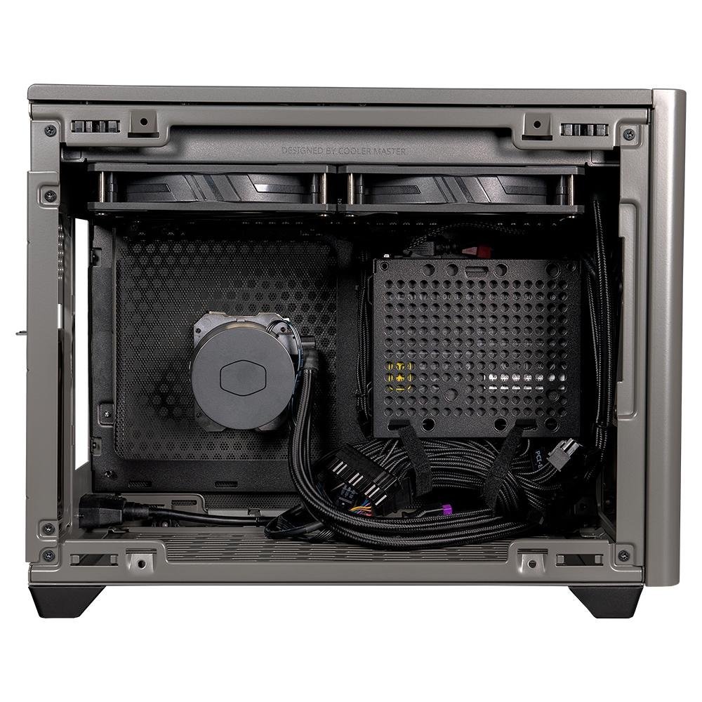 Gabinete Mini ITX NR200P Max Cooler Master, incluso Fonte 850W, WaterCooler e Riser, Cinza/Preto - NR200P-MCNN85-SL0 - Imagem 2