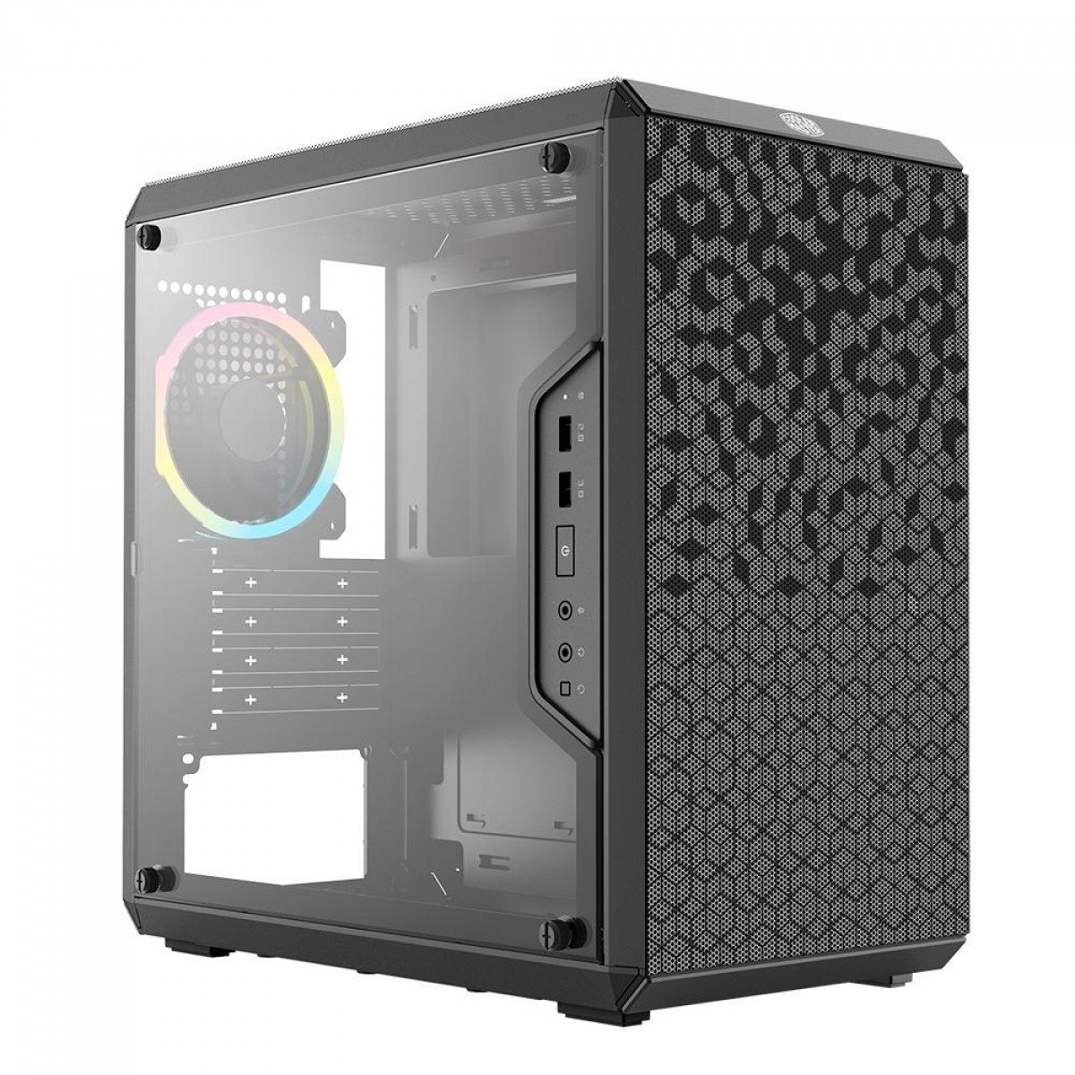 Gabinete Gamer Cooler Master Masterbox Q300L, Air Flow Max, 1 Fan Rainbow, Preto