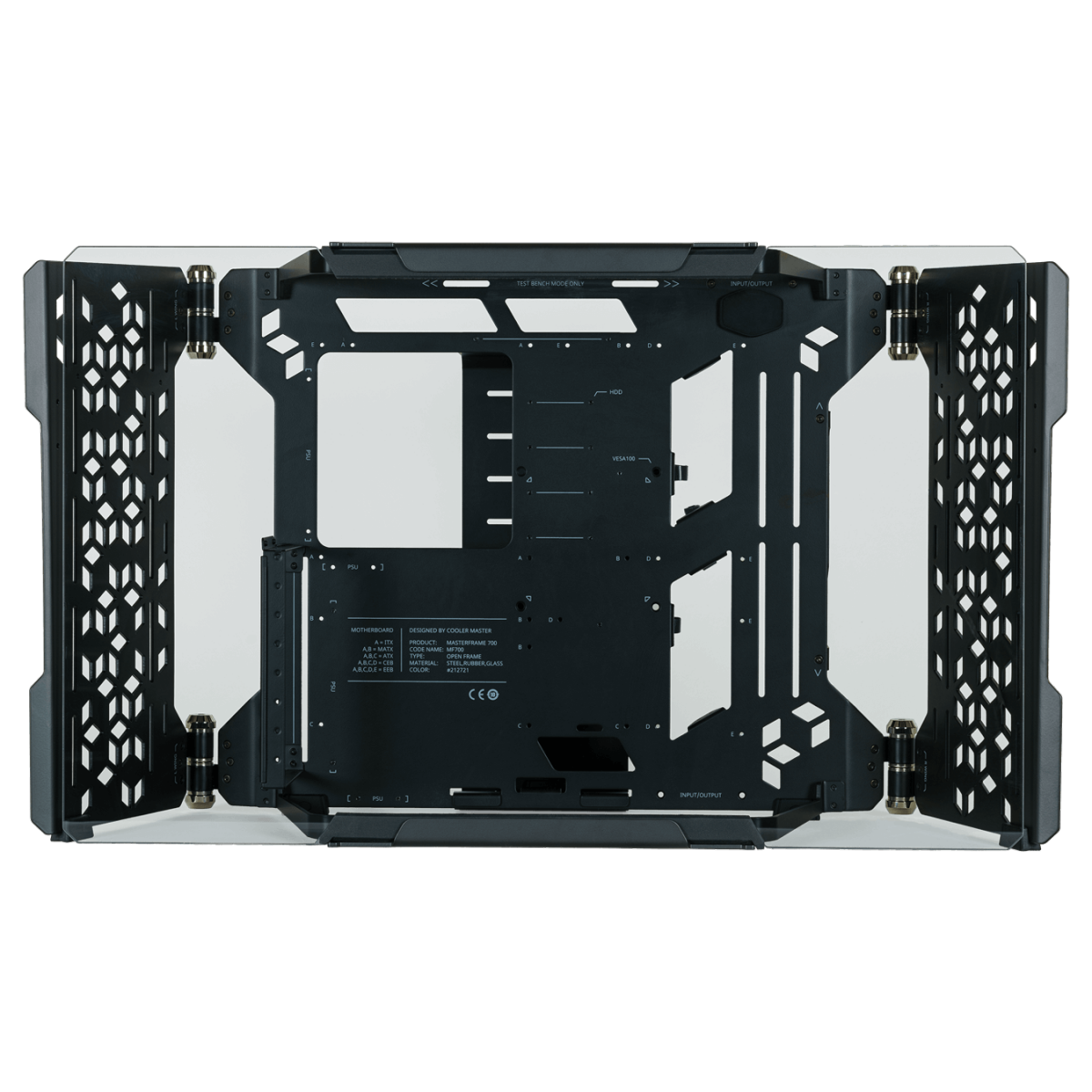 Gabinete Cooler Master MasterFrame 700, Full Tower, Vidro Temp, Preto - MCF-MF700-KGNN-S00 - Imagem 2