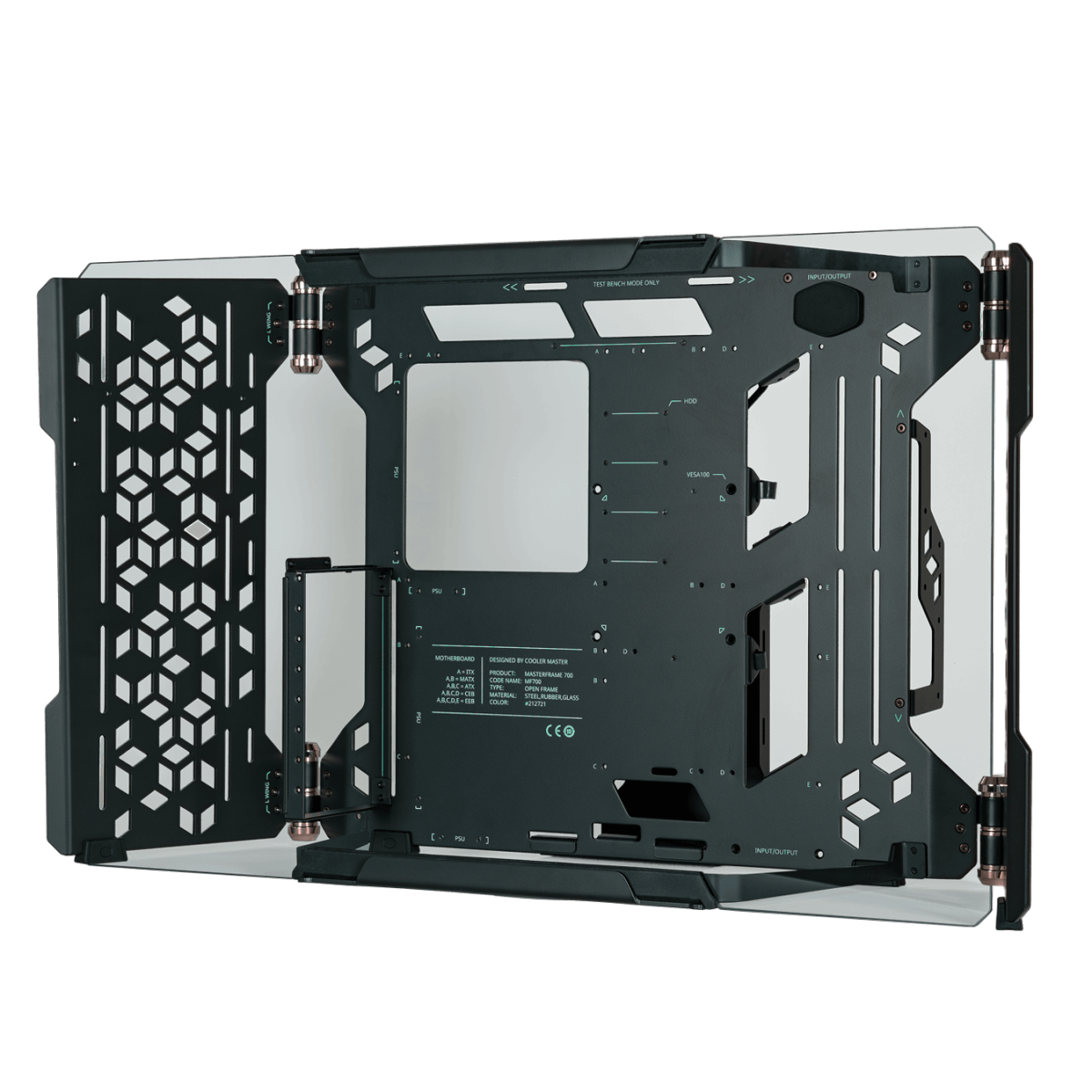 Gabinete Cooler Master MasterFrame 700, Full Tower, Vidro Temp, Preto - MCF-MF700-KGNN-S00 - Imagem 3