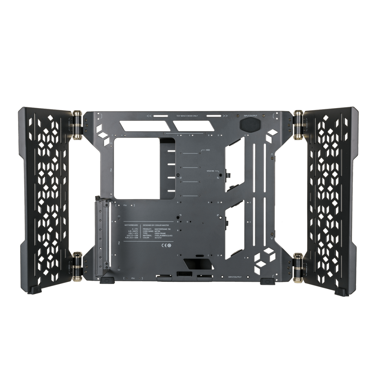 Gabinete Cooler Master MasterFrame 700, Full Tower, Vidro Temp, Preto - MCF-MF700-KGNN-S00 - Imagem 4