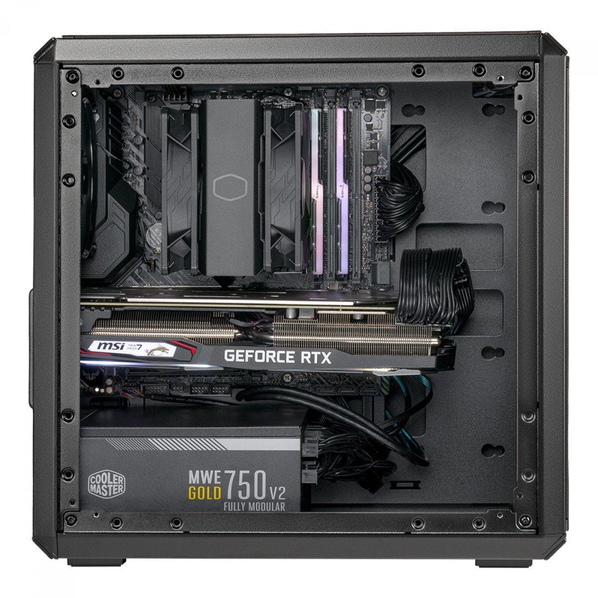Gabinete Cooler Master Q300L V2 Cube Series, MiniTower, Lateral Vidro, Extreme Airflow, Preto - Q300LV2-KGNN-S00 - Imagem 6