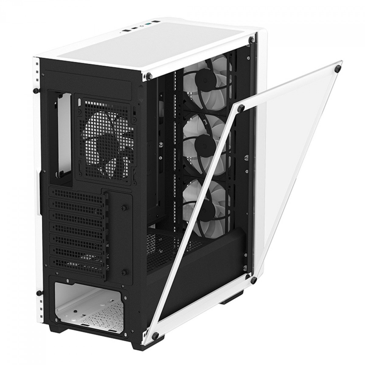 Gabinete Branco DeepCool Com 4 Fans CC560 V2, White, Mid Tower, Vidro Temperado, ATX - R-CC560-WHGAA4-G-2 - Imagem 3