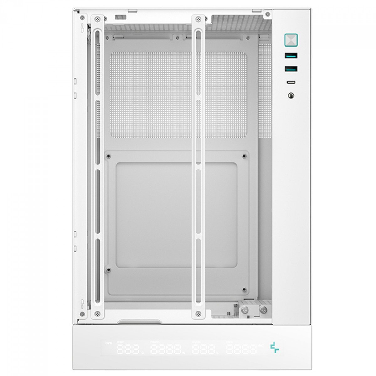 Gabinete Mini ITX DeepCool CH170 Digital Mesh Branco, ultraportátil - R-CH170-WHNPI0D-G-1