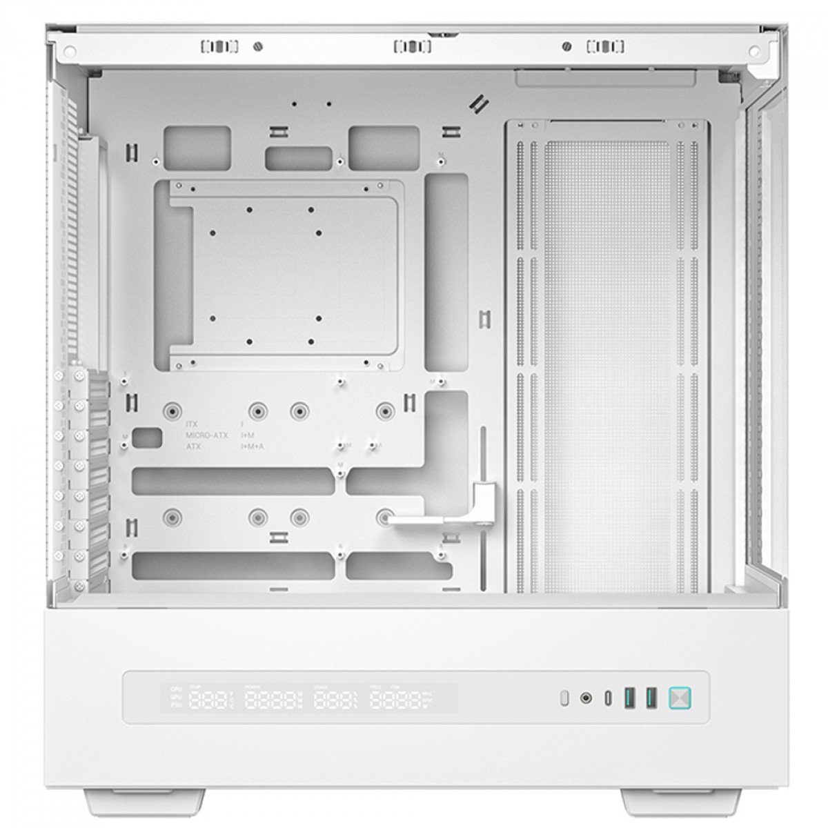 Gabinete DeepCool CH690 Branco com Display Digital WH, Mid Tower, Vidro Temperado, ATX - Imagem 3