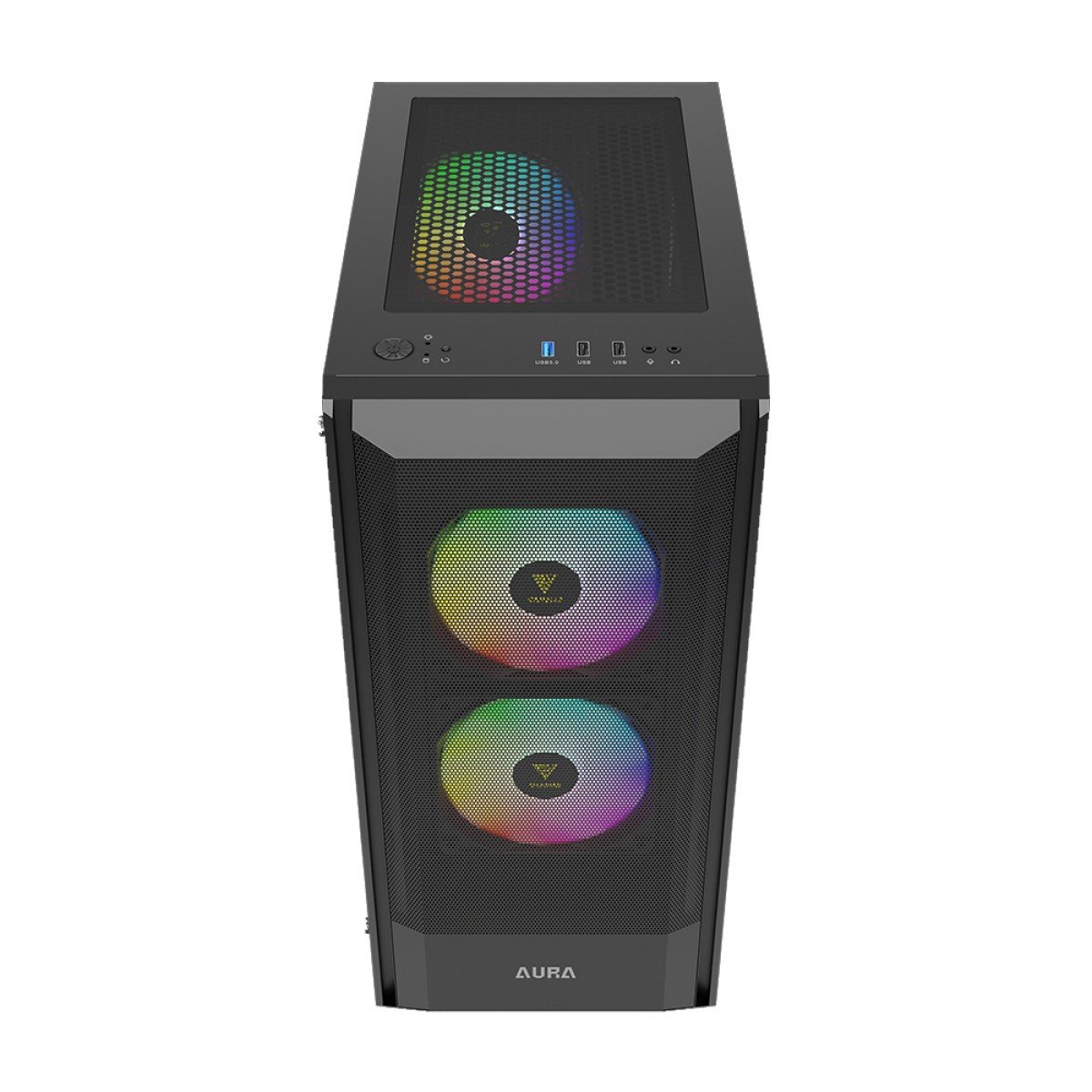 Gabinete Gamer Gamdias Aura GC6 ARGB, Vidro Temperado, ATX, Mid Tower, Com 3 Fans - Imagem 3