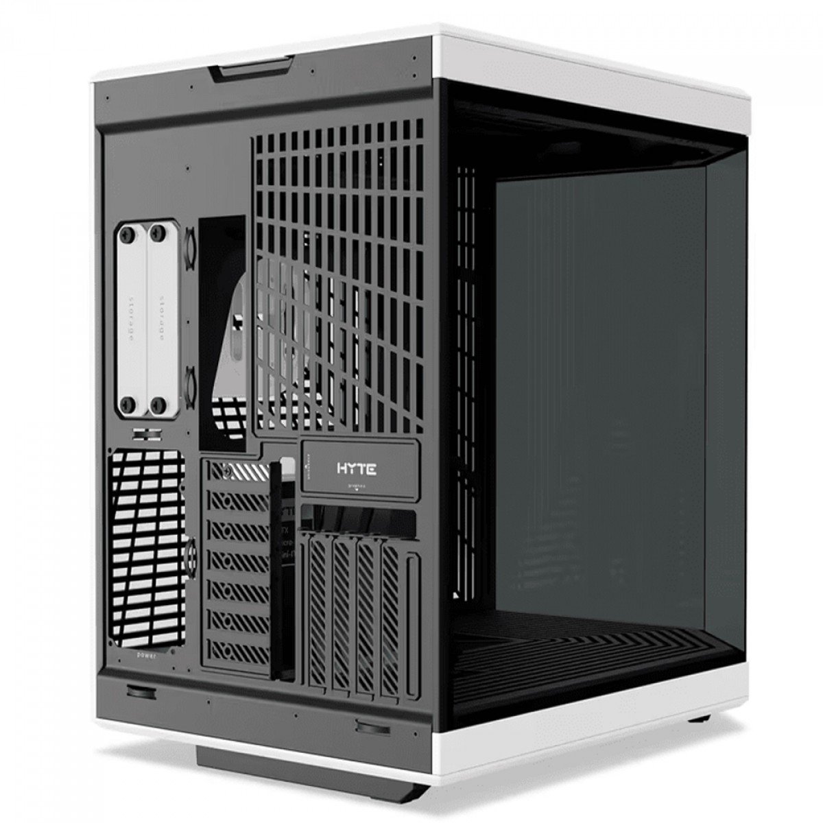 Gabinete Hyte Y70 Preto/Branco Mid Tower TG, 3 laterais de vidro, Kit GPU Vertical incluído - CS-HYTE-Y70-BW - Imagem 5