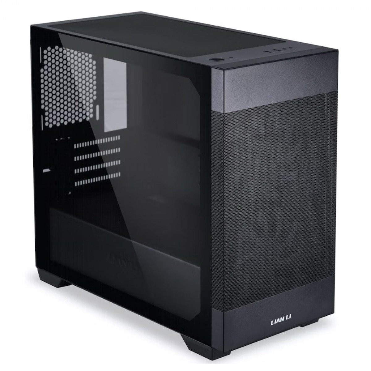 Gabinete Compacto Lian Li Lancool 205M, Mesh, Com 2 Fans ARGB, Micro ATX, Vidro Temperado, Preto - Imagem 3