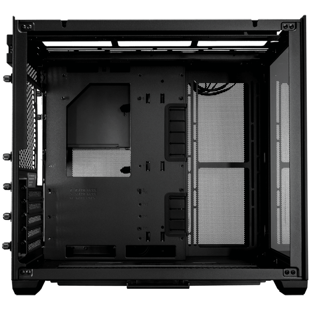 Gabinete Gamer Lian Li O11 Dynamic Mini Redragon Edition, Mid Tower, Vidro Temperado, Suporte ATX, Preto - O11DMINI-RD-X - Imagem 3