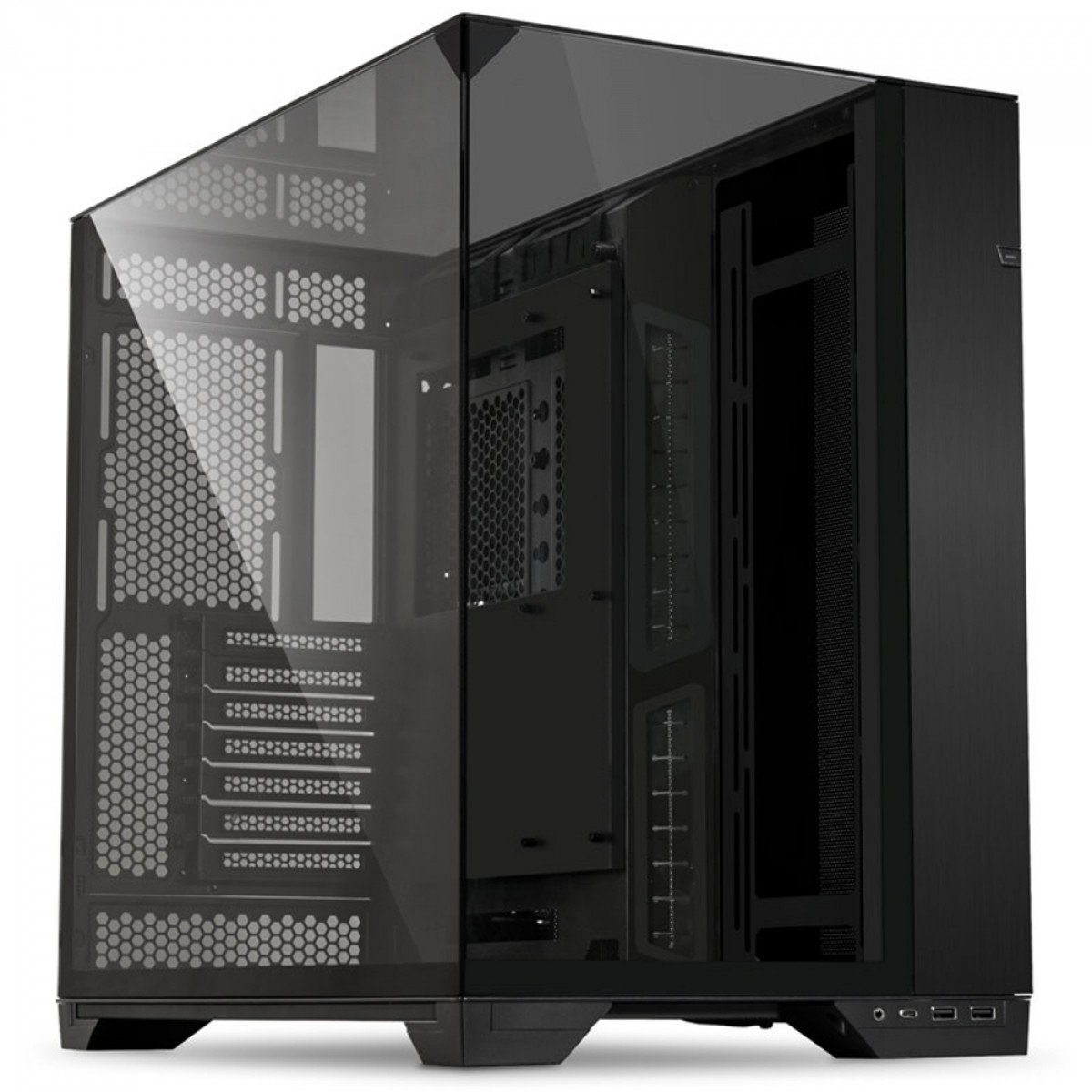 Gabinete Gamer O11 Vision Preto Lian Li, Mid Tower, Vidro Temperado, E-ATX - O11VX BLACK - Imagem 2