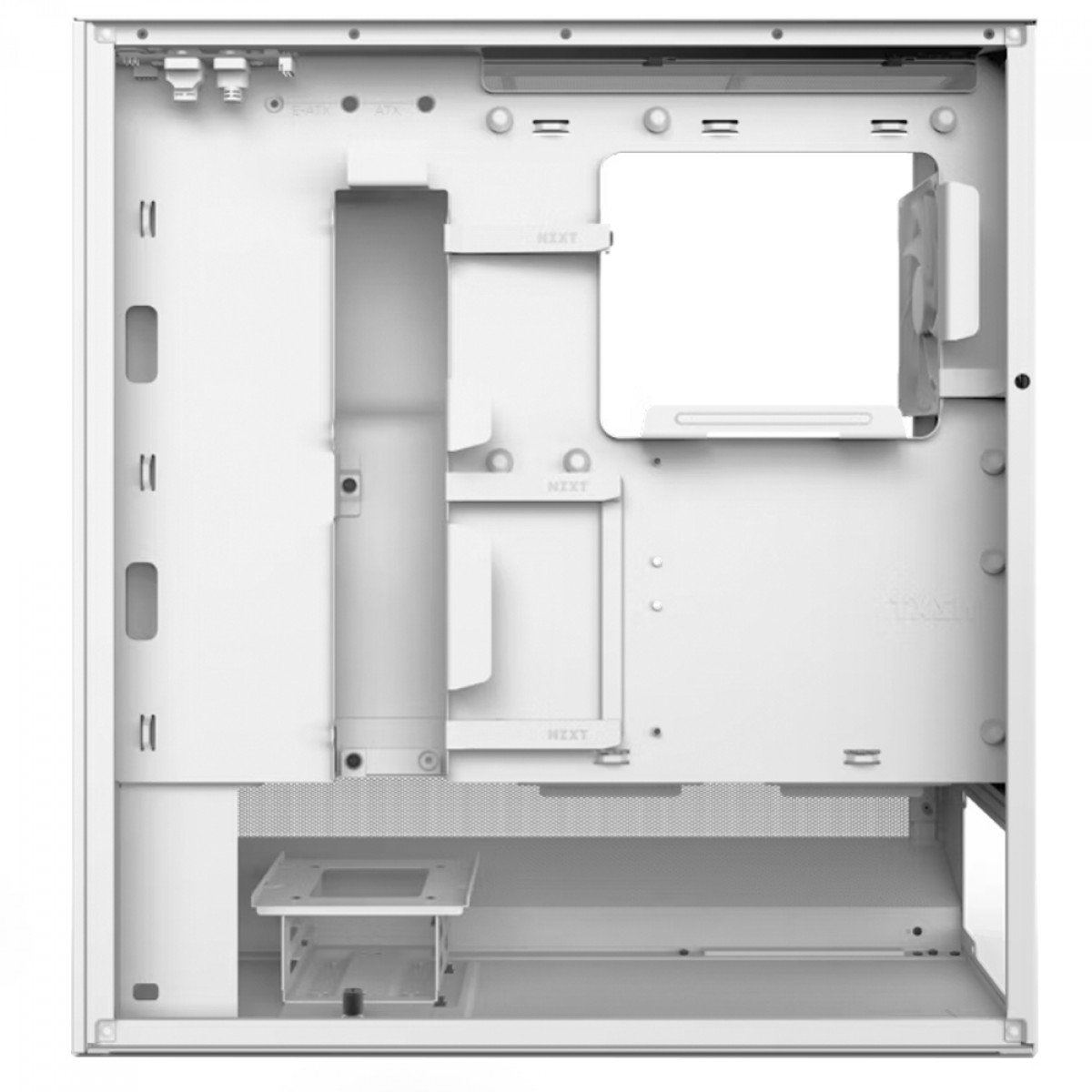 Gabinete Gamer NZXT H5 Flow Branco New Edition, Vidro Temperado, EATX, Com 2 Fans, Branco - CC-H52FW-01 - Imagem 6