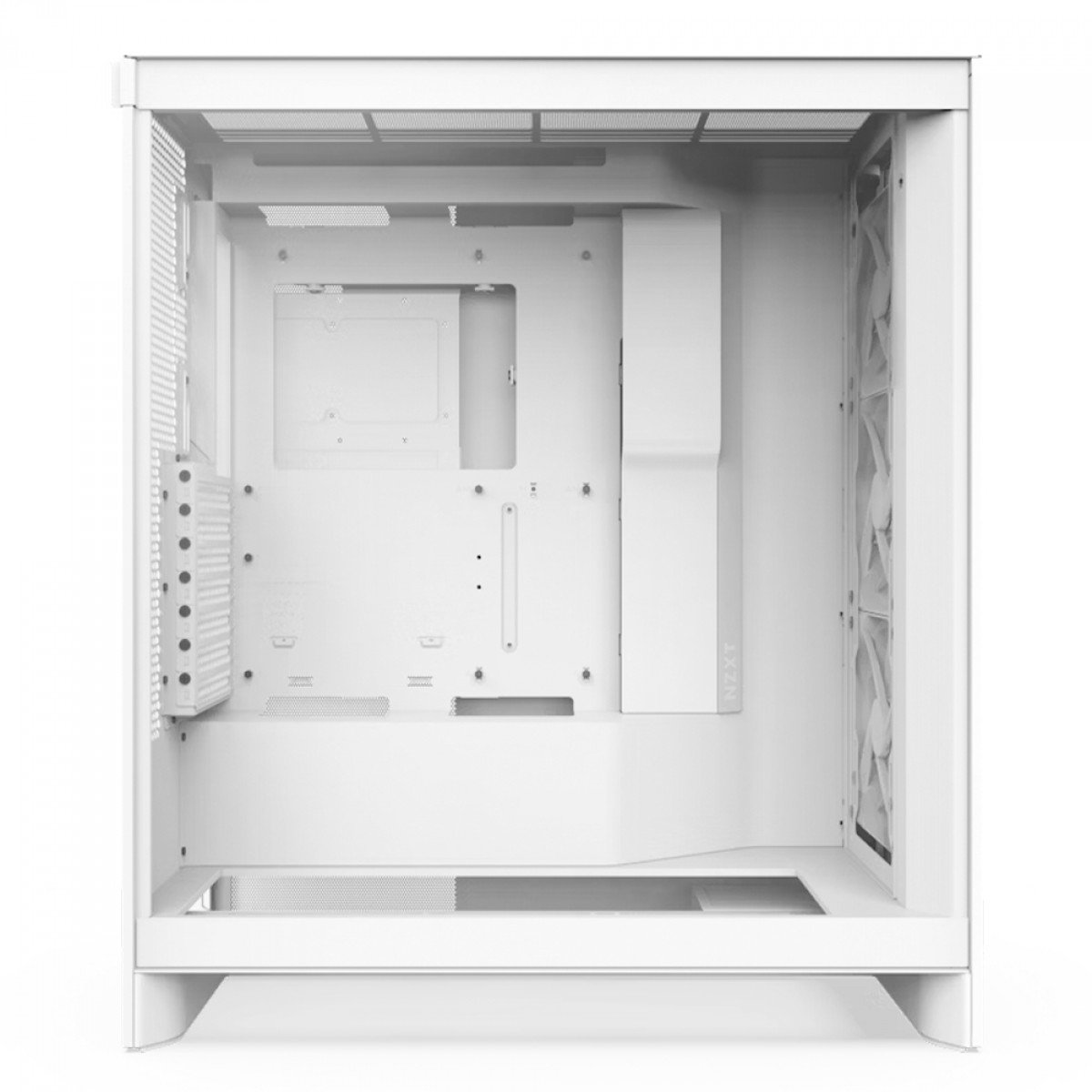Gabinete NZXT H7 Flow Branco, Mid Tower, Vidro Temperado, E-ATX, Com 3 Fans, CM-H72FW-01 - Imagem 6
