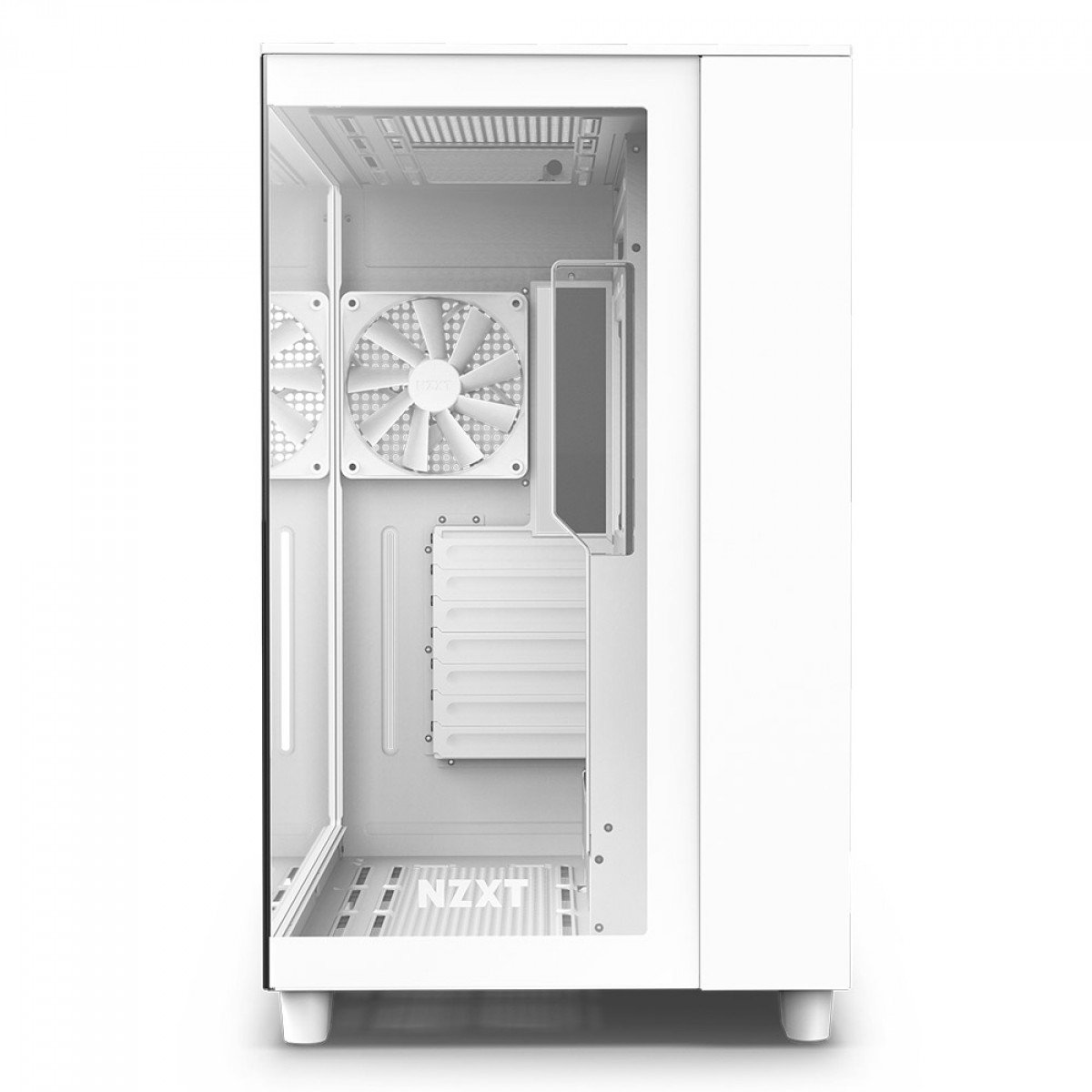 Gabinete Gamer NZXT H9 Flow, Mid Tower, Vidro Temperado, Branco, ATX, 4 Fans sem RGB - CM-H91FW-01 - Imagem 6