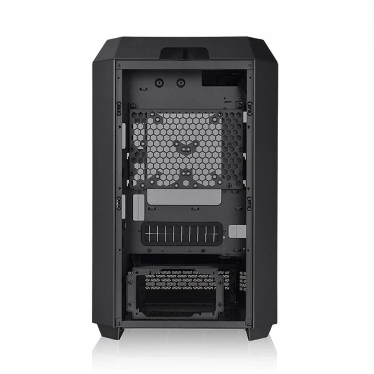 Gabinete The Tower 300 Thermaltake Preto, Vidro Temperado, mATX, Com 2 Fans - CA-1Y4-00S1W - Imagem 6