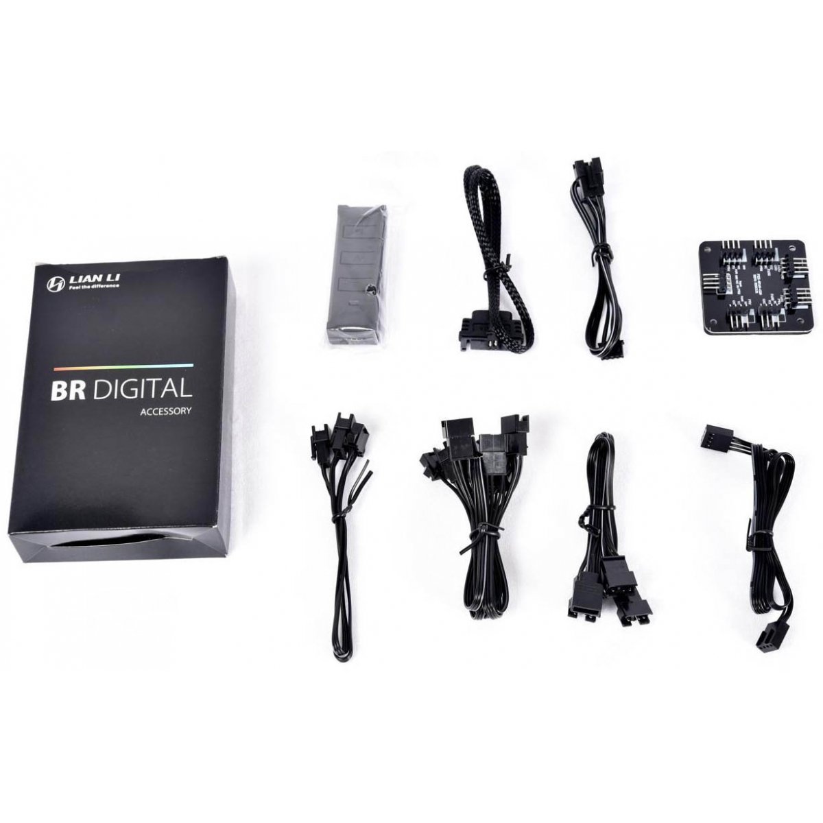 Kit 3x Coolers para Gabinete Lian Li Bora Digital RGB 120mm, Preto - BR-DIGITAL-3R-B - Imagem 6