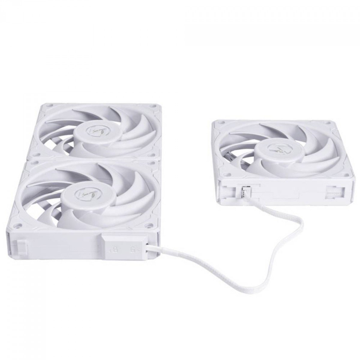 Kit 3x Coolers para Gabinete Lian Li Uni Fan P28 Performance Branca, 120mm, 92 CFM, 156 m³/h, 2600RPM - UF-P28120-3W - Imagem 3