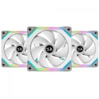 Kit 3x Coolers para Gabinete Lian Li Uni Fan Redragon Spec, 120mm, ARGB, Branca - UF-SL120-3W