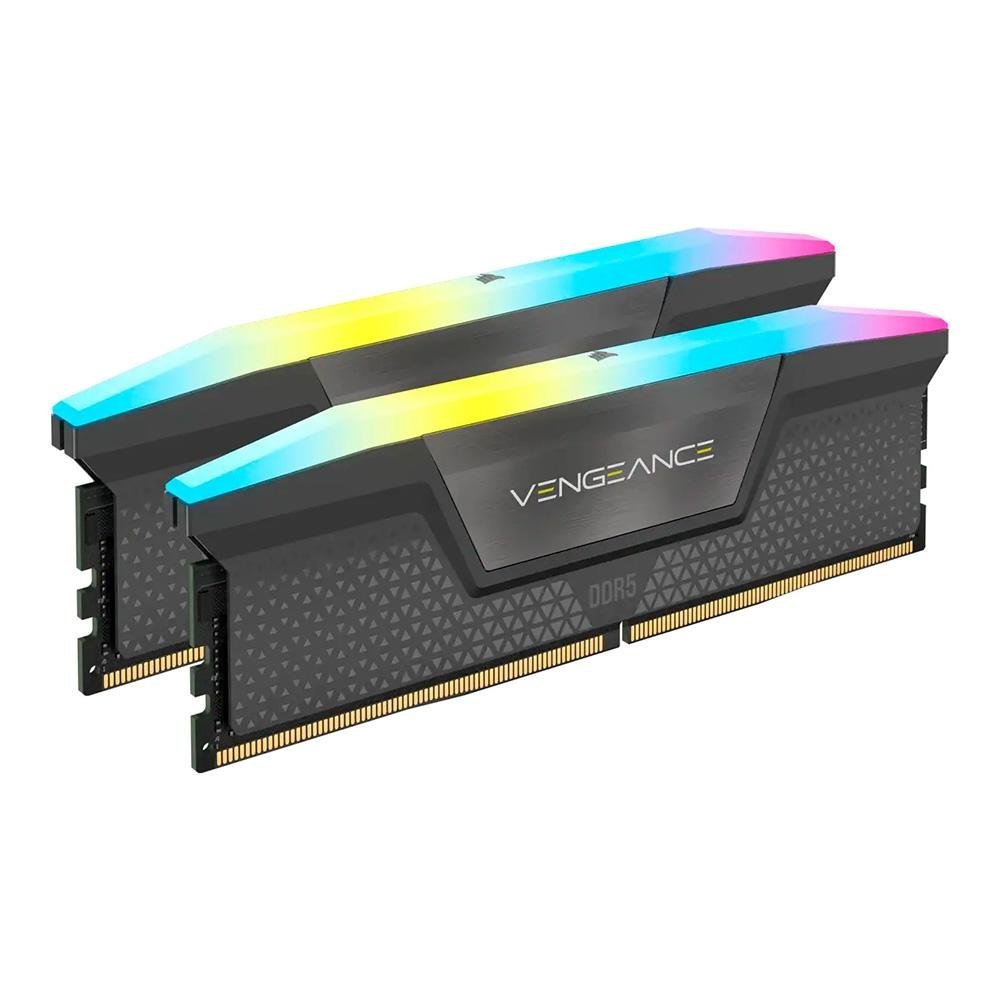 Memória RAM DDR5 64GB (2X32GB), 5600MHz Corsair Vengeance, ARGB, CL40, Intel XMP e AMD EXPO - Imagem 2