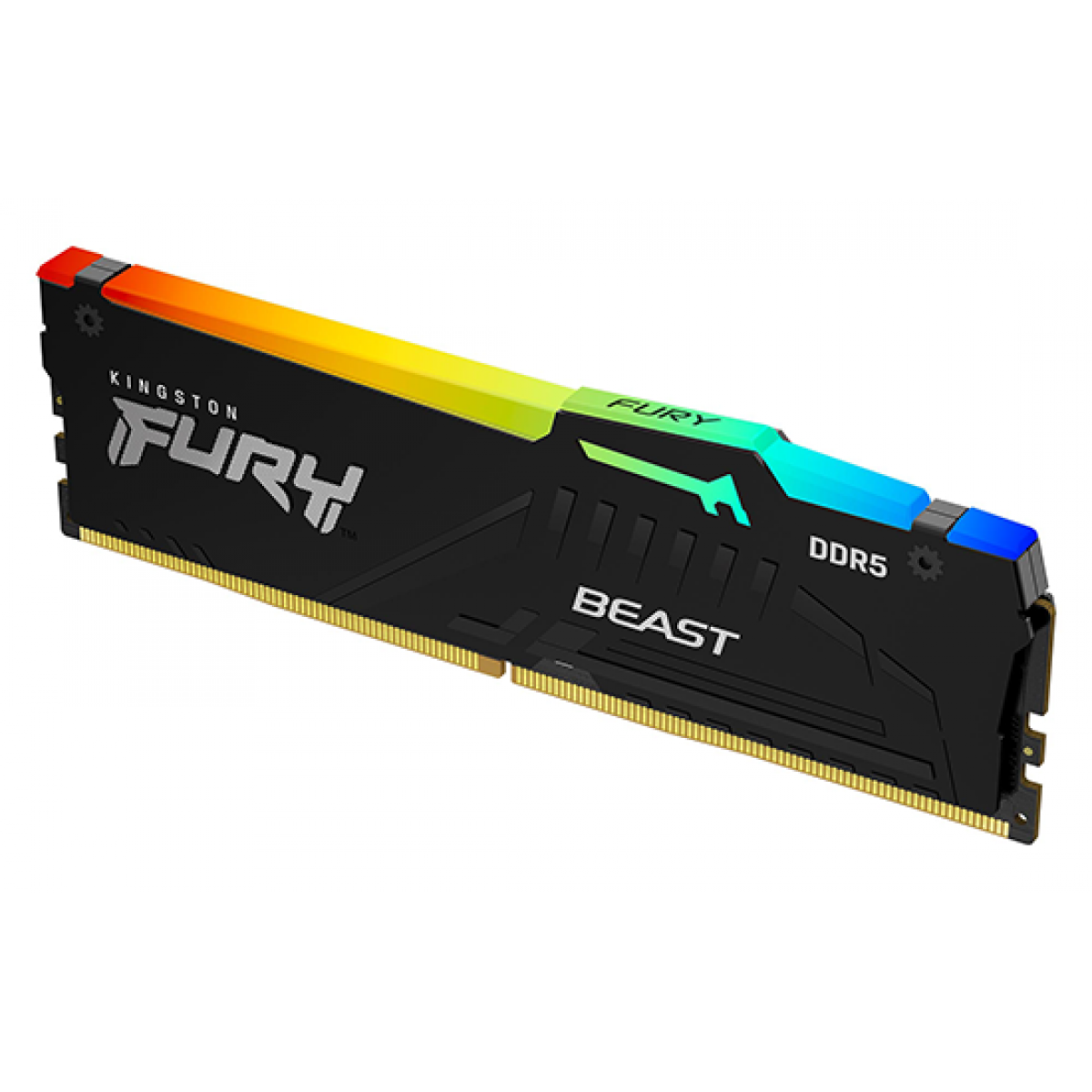 Memória DDR5 8GB, 5600Mhz Kingston Fury Beast EXPO e XMP, RGB, Preta - KF556C36BBEA-8 - Imagem 2