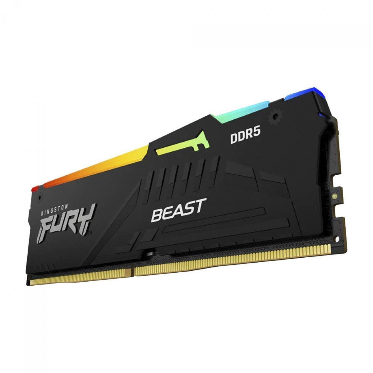 Memória DDR5 32GB Kingston Fury Beast, RGB, 5200Mhz, Preta, Intel XMP e AMD EXPO - KF552C40BBA-32 - Imagem 3