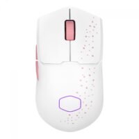 Mouse Gamer Sem Fio Cooler Master MM712 Braco/Rosa, Wireless Bluetooth, RGB, 19000DPI, 6 Botões, 58G - MM-712-WWOH2