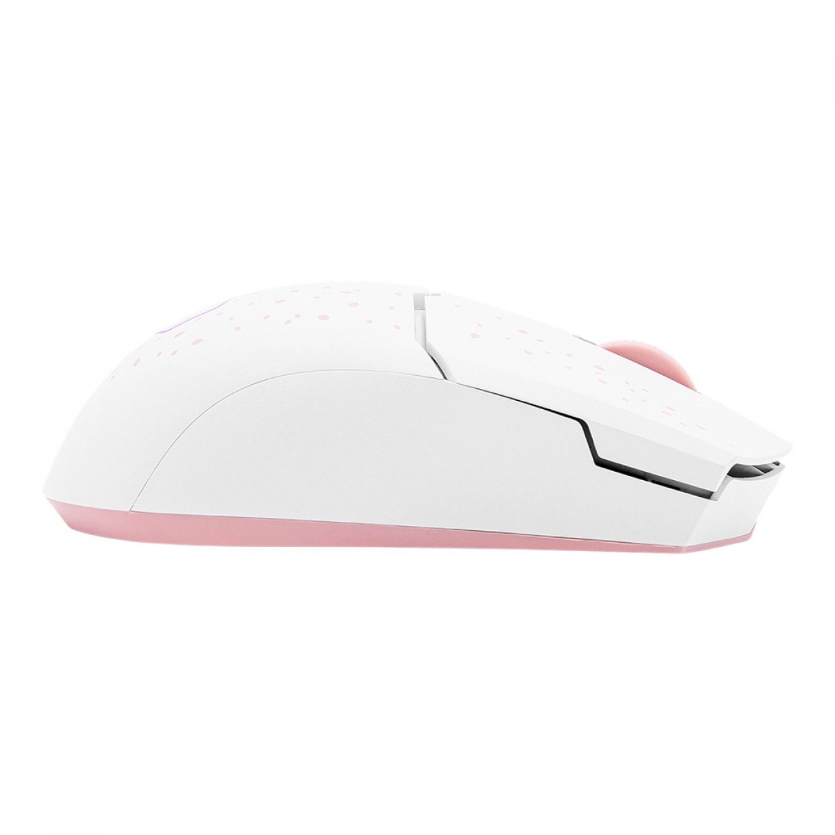 Mouse Gamer Sem Fio Cooler Master MM712 Braco/Rosa, Wireless Bluetooth, RGB, 19000DPI, 6 Botões, 58G - MM-712-WWOH2 - Imagem 4