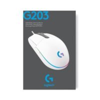 Mouse Gamer Logitech G203 RGB Lightsync, 6 Botões, 8000 DPI, Branco - 910-005794