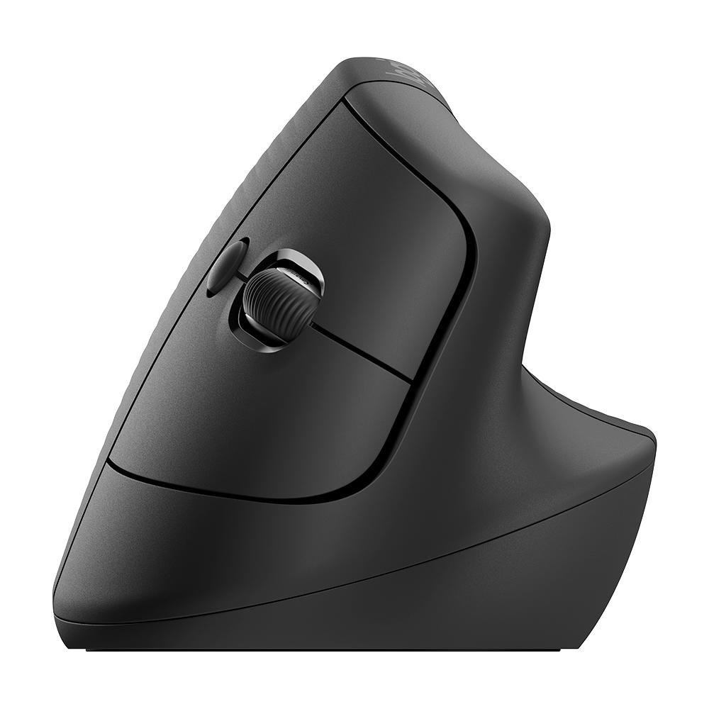 Mouse Sem Fio Logitech Lift, 4000 DPI, 6 Botões, Bluetooth, Ergonômico, Clique Silencioso, USB, Grafite - 910-006466 - Imagem 2