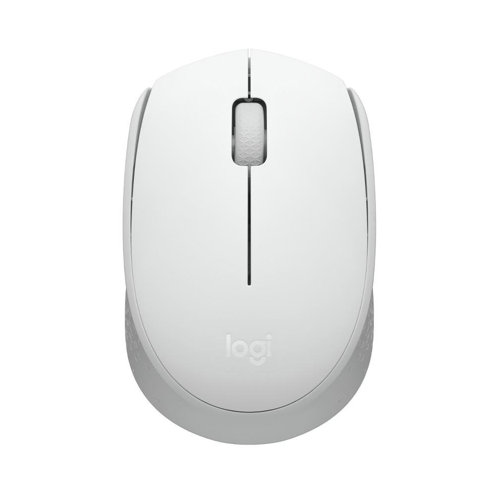 Mouse sem fio Logitech M170 com Design Ambidestro Compacto, Branco, Conexão USB e Pilha Inclusa - 910-006864