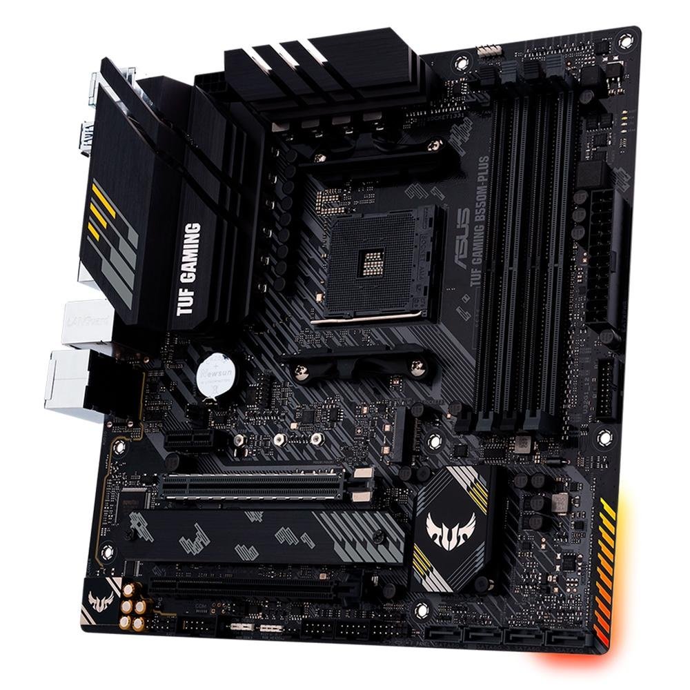 Placa Mãe B550M Plus Asus TUF Gaming AMD AM4, mATX, DDR4, 2X M2 - Imagem 2