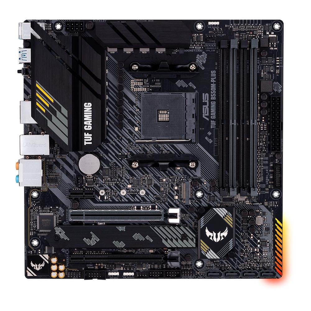 Placa Mãe B550M Plus Asus TUF Gaming AMD AM4, mATX, DDR4, 2X M2
